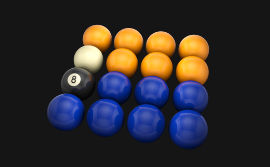 Aramith Casino Premier Yellow and Blue