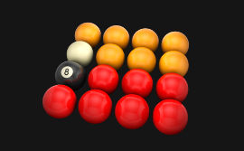 Aramith Casino Premier Yellow and Red